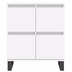 vidaXL Sideboard Storage Side Cabinet Cupboards 2 pcs White Engineered Wood - white, 3 pcs - Additional view 5