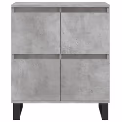 vidaXL Sideboard Storage Side Cabinet Cupboards 2 pcs White Engineered Wood - concrete grey, 3 pcs - Additional view 5