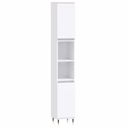 vidaXL Bathroom Furniture Set Cabinet Vanity Unit 3 Piece Engineered Wood - white - Additional view 4
