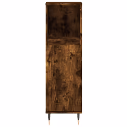 vidaXL Bathroom Furniture Set Cabinet Vanity Unit 3 Piece Engineered Wood - smoked oak - Additional view 7