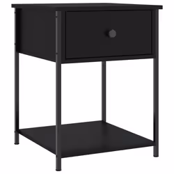 VidaXL 825844 nightstand/bedside table Black - Additional view 3