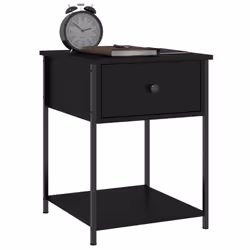 VidaXL 825844 nightstand/bedside table Black - Additional view 4