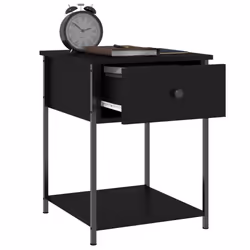 VidaXL 825844 nightstand/bedside table Black - Additional view 5