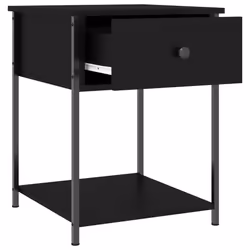 VidaXL 825844 nightstand/bedside table Black - Additional view 6
