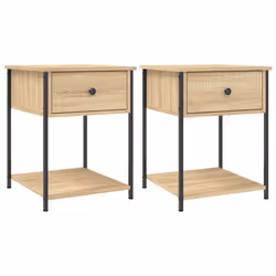VidaXL 825846, Oak, Iron, Wood, 440 mm, 450 mm, 580 mm, 2 pc(s)