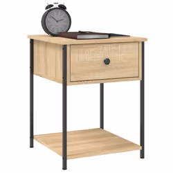 VidaXL 825846 nightstand/bedside table Oak - Additional view 4