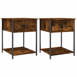VidaXL 825848, Oak, Iron, Wood, 440 mm, 450 mm, 580 mm, 2 pc(s)