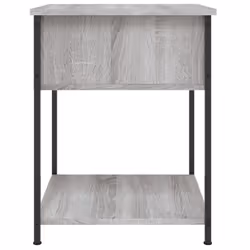 vidaXL Bedside Tables Side Table Nightstand 2 pcs Sonoma Oak Engineered Wood - grey sonoma, 2 pcs - Additional view 7