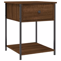 vidaXL Bedside Tables Side Table Nightstand 2 pcs Sonoma Oak Engineered Wood - brown oak, 2 pcs - Additional view 2
