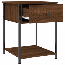 vidaXL Bedside Tables Side Table Nightstand 2 pcs Sonoma Oak Engineered Wood - brown oak, 2 pcs - Additional view 5