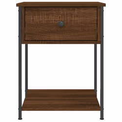 vidaXL Bedside Tables Side Table Nightstand 2 pcs Sonoma Oak Engineered Wood - brown oak, 2 pcs - Additional view 6
