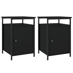 VidaXL 825864 nightstand/bedside table Black