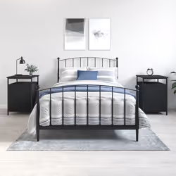 VidaXL 825864 nightstand/bedside table Black