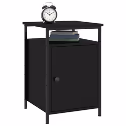 VidaXL 825864 nightstand/bedside table Black - Additional view 4