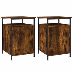 VidaXL 825868, Oak, Iron, Wood, 400 mm, 420 mm, 600 mm, 2 pc(s)
