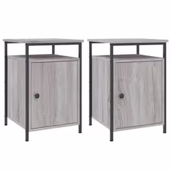 VidaXL 825870, Iron, Wood, 400 mm, 420 mm, 600 mm, 2 pc(s)
