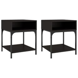 VidaXL 825874 nightstand/bedside table Black