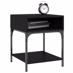 VidaXL 825874 nightstand/bedside table Black