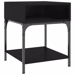 VidaXL 825874 nightstand/bedside table Black - Additional view 4