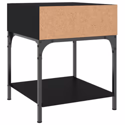VidaXL 825874 nightstand/bedside table Black - Additional view 7