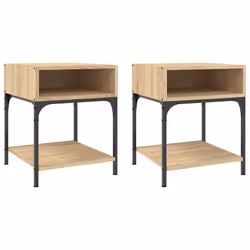 VidaXL 825876, Oak, Iron, Wood, 400 mm, 410 mm, 500 mm, 2 pc(s)