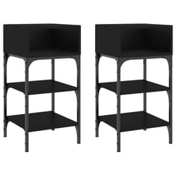 VidaXL 825884 nightstand/bedside table Black