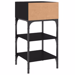 VidaXL 825884 nightstand/bedside table Black - Additional view 7