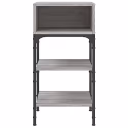 vidaXL Bedside Tables Side Table Nightstand 2 pcs Sonoma Oak Engineered Wood - grey sonoma, 2 pcs - Additional view 4