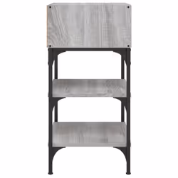 vidaXL Bedside Tables Side Table Nightstand 2 pcs Sonoma Oak Engineered Wood - grey sonoma, 2 pcs - Additional view 5