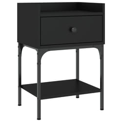 VidaXL 825893 nightstand/bedside table Black