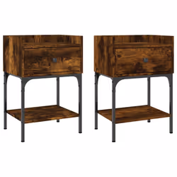 VidaXL 825898, Oak, Iron, Wood, 405 mm, 310 mm, 600 mm, 2 pc(s)