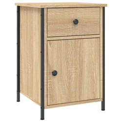 vidaXL Bedside Cabinet Bedside Table Side Table Sonoma Oak Engineered Wood - sonoma oak