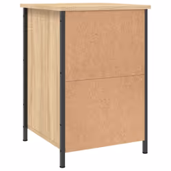 vidaXL Bedside Cabinets Bedside Table Side Table 2 pcs Black Engineered Wood - sonoma oak, 2 pcs - Additional view 8