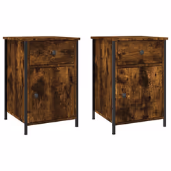 VidaXL 825908, Oak, Iron, Wood, 400 mm, 420 mm, 600 mm, 2 pc(s)