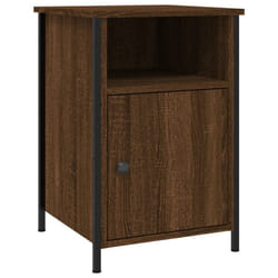 vidaXL Bedside Cabinet Bedside Table Side Table Sonoma Oak Engineered Wood - brown oak
