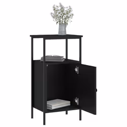 VidaXL 825923 nightstand/bedside table Black - Additional view 4