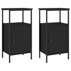 VidaXL 825924 nightstand/bedside table Black