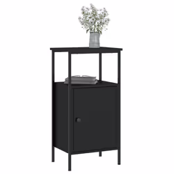 VidaXL 825924 nightstand/bedside table Black