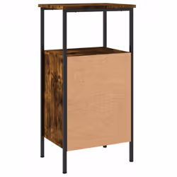 vidaXL Bedside Cabinets Side Table Nightstand 2 pcs Sonoma Oak Engineered Wood - smoked oak, 2 pcs - Additional view 8