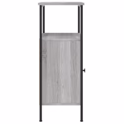 vidaXL Bedside Cabinet Side Bed Table Nightstand Sonoma Oak Engineered Wood - grey sonoma - Additional view 6