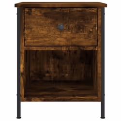 vidaXL Bedside Cabinets Nightstand Bed Table 2 pcs Sonoma Oak Engineered Wood - smoked oak, 2 pcs - Additional view 6