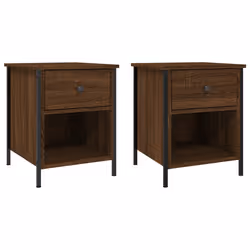 VidaXL 825942, Iron, Wood, 400 mm, 420 mm, 500 mm, 2 pc(s)
