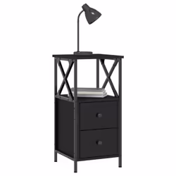 VidaXL 825943 nightstand/bedside table Black - Additional view 3