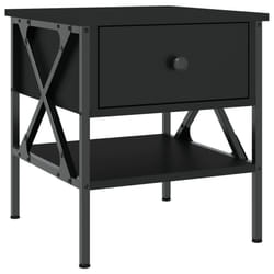 VidaXL 825953 nightstand/bedside table Black