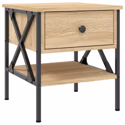 VidaXL 825955, Oak, Iron, Wood, 400 mm, 420 mm, 450 mm, 1 pc(s)