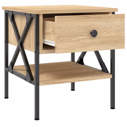 VidaXL 825955 nightstand/bedside table Oak - Additional view 6