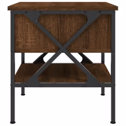 vidaXL Bedside Tables Side Table Nightstand 2 pcs Brown Oak Engineered Wood - Additional view 7