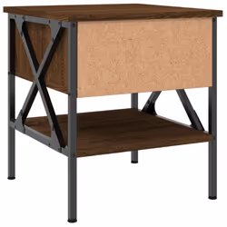 vidaXL Bedside Tables Side Table Nightstand 2 pcs Brown Oak Engineered Wood - Additional view 8