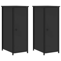 VidaXL 825964 nightstand/bedside table Black