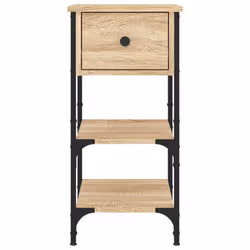 vidaXL Bedside Cabinets Side Table Nightstand Bedside Table Engineered Wood - sonoma oak, 2 pcs - Additional view 6